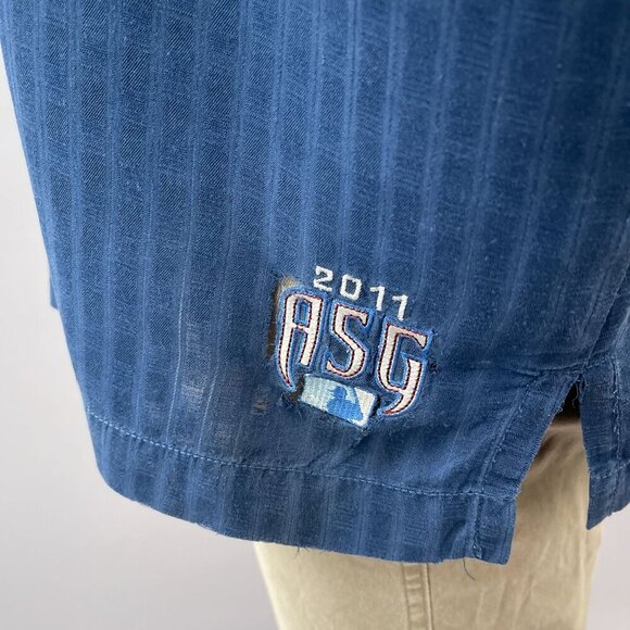 Tommy Bahama Silk MLB Baseball Game 2011 Mid-Summer Classic Shirt Blue Men XL‎ - Picture 5 of 11